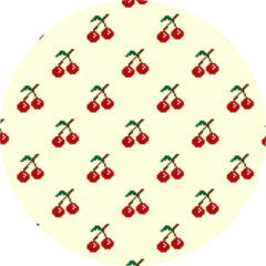 Cherries Cross Stitch Sticker
