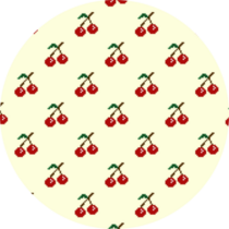 Cherries Cross Stitch Sticker