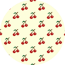 Cherries Cross Stitch Sticker
