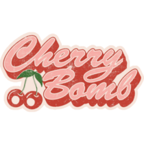 Cherry Bomb Font Sticker