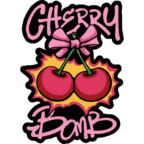 Cherry Bomb Graffiti Sticker