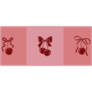 Cherry Bow Trio Sticker