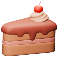 Cherry Cake Cartoon Sticker