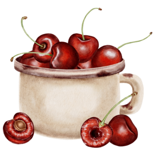 Cherry Cup Sticker