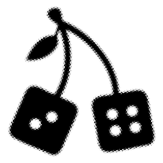 Cherry Dice Icon Sticker