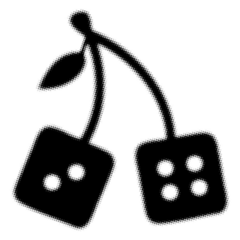 Cherry Dice Icon Sticker