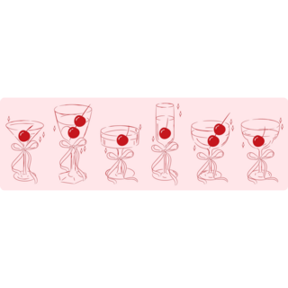 Cherry Drinks Sticker