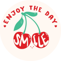 Cherry Enjoy The Day Sticker