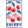 Cherry Fruit Art Sticker