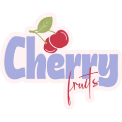 Cherry Fruits Font Sticker