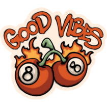 Cherry Good Vibes Sticker
