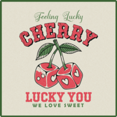 Cherry Lucky You Sticker