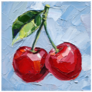 Cherry Painting Sticker