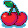 Cherry Pixel Art Sticker