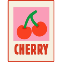 Cherry Poster Sticker