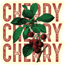 Cherry Text Sticker