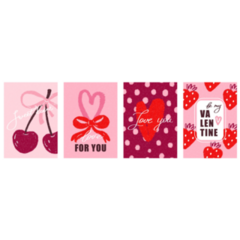 Cherry Valentines Sticker