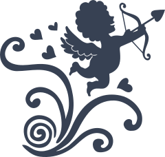 Cherub Angel With Bow And Arrow Sticker