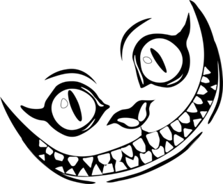 Cheshire Cat Grin Sticker