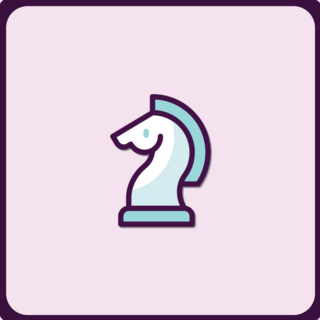 Chess Knight Icon Sticker