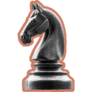 Chess Knight Pink Horse Sticker