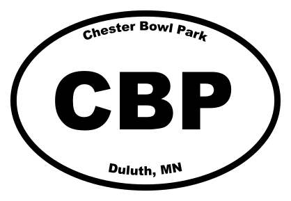 Chester Bowl Park Oval Sticker
