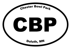 Chester Bowl Park Oval Sticker