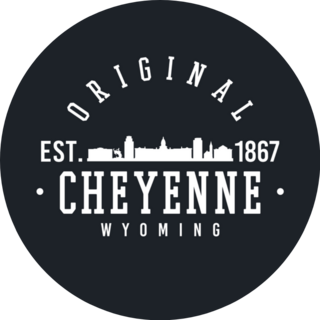 Cheyenne, Wyoming University Style Sticker