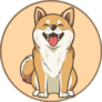 Chibi Happy Shiba Sticker