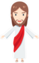 Chibi Jesus Christ Sticker
