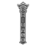 Chicago Banner Icon Illustration Sticker