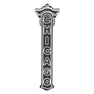 Chicago Banner Icon Illustration Sticker