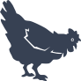 Chicken Eating Sticker
