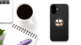 Chicken Eggs Food Icon Sticker on a Phone (New) example