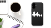 Chicken Family Sticker on a Phone (New) example