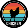 Chicken Farmer California Sticker