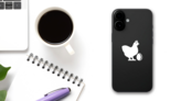 Chicken With Egg Sticker on a Phone (New) example