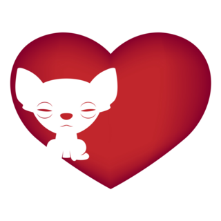 Chihuahua Heart Icon Sticker
