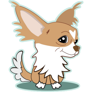 Chihuahua Heart Sticker 