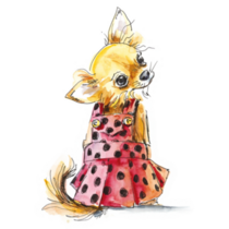 Chihuahua In Dress Sticker