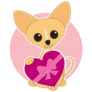 Chihuahua Love Day Sticker