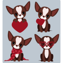 Chihuahua Love Sticker Sheet