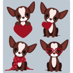 Chihuahua Love Sticker Sheet