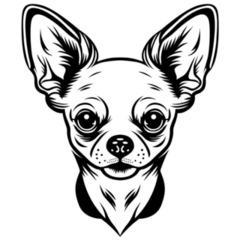 Chihuahua Outline Sticker