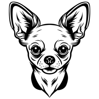 Chihuahua Outline Sticker