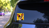Chihuahua Pop Art Sticker on a Rear Car Window (New) example