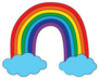 Child Drawn Rainbow Sticker