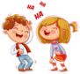 Children Laughing Sticker
