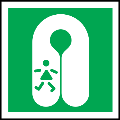 Childs Lifejacket Icon Sign Sticker