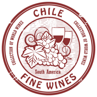 Chile, Fine Wines Stamp Sticker
